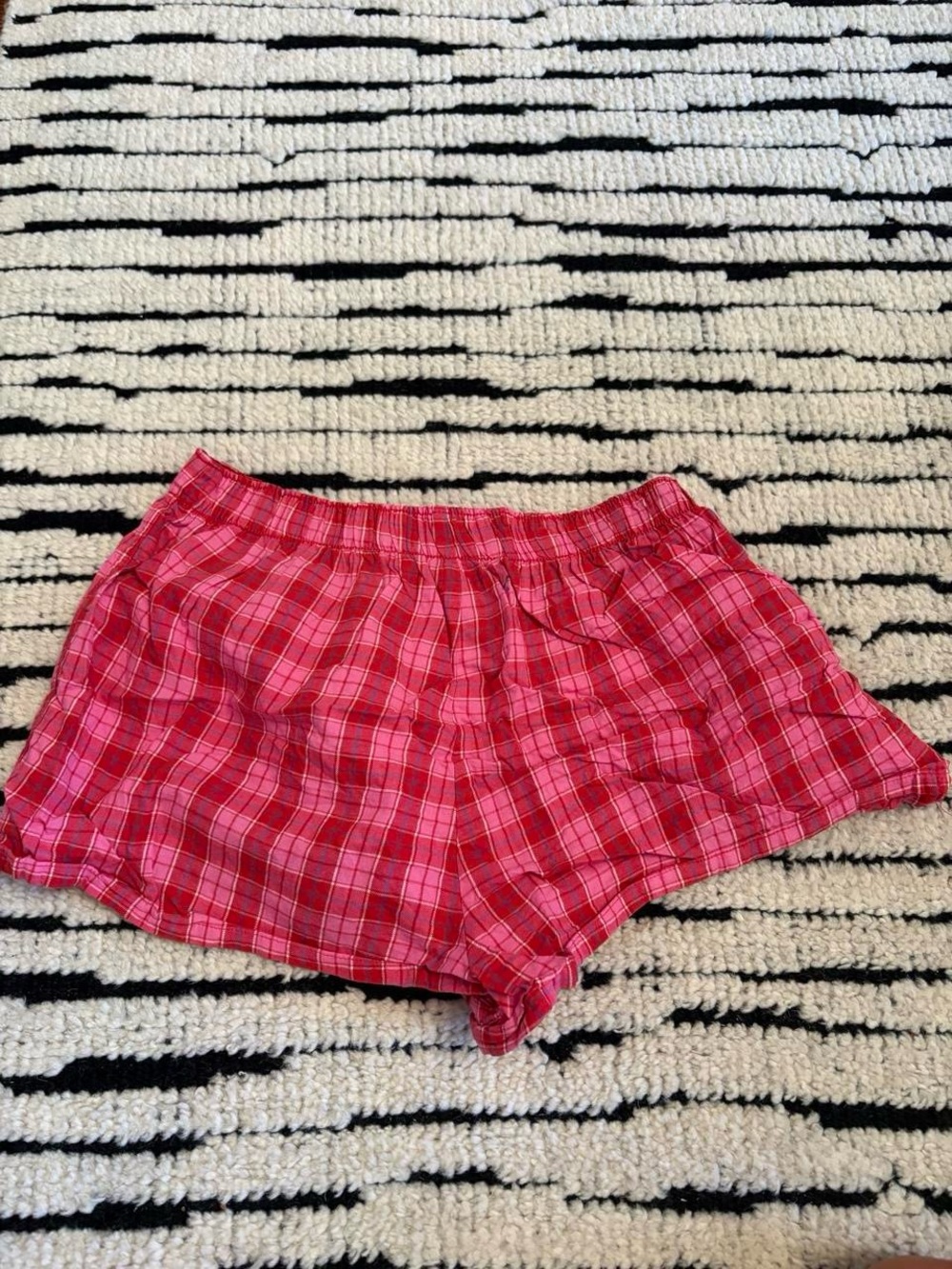 Target Pink Plaid Cotton Lounge Shorts
